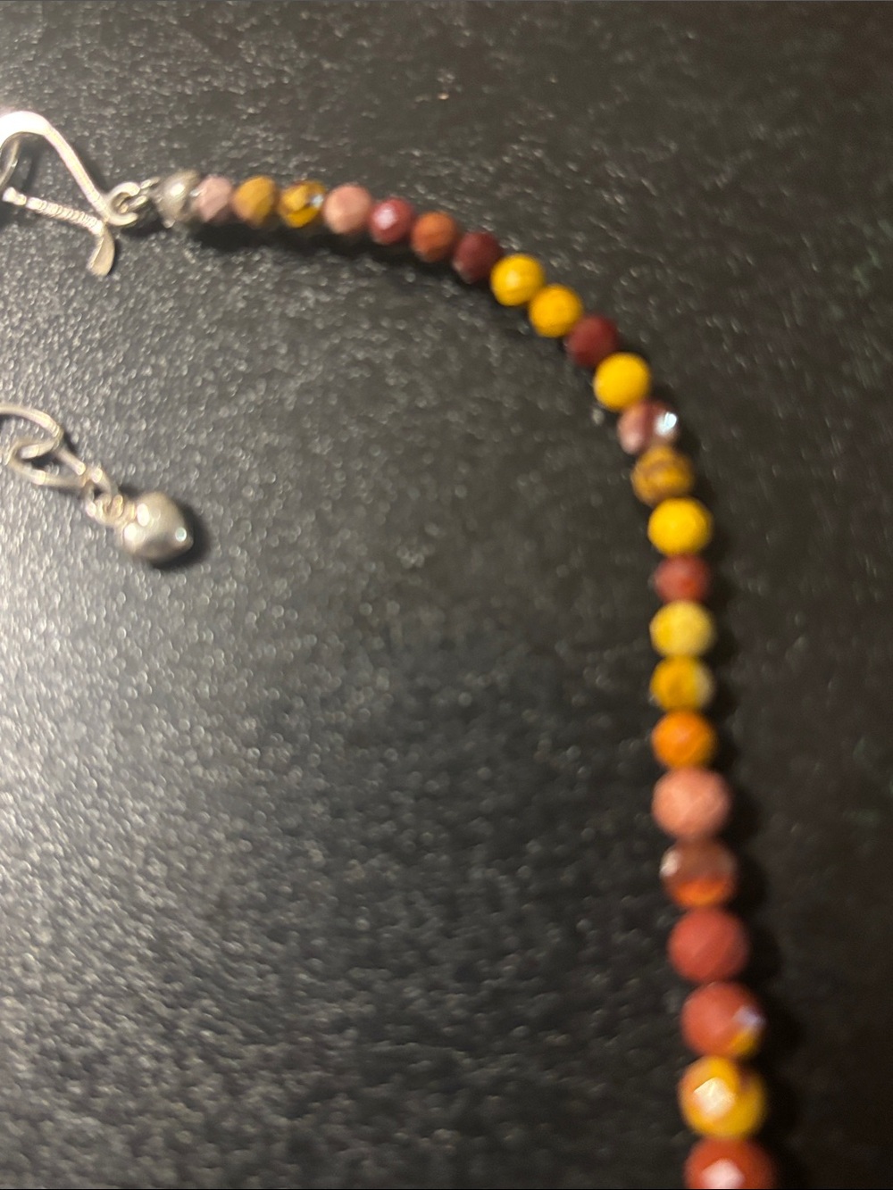 Jay King Multicolor Faceted Stone Bead Necklace - Yellow, Brown & Coral Earth - Picture 9 of 14